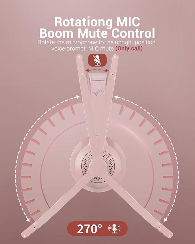 Wireless Headset with AI Noise Cancelling Microphone Bluetooth Headset - Image 6