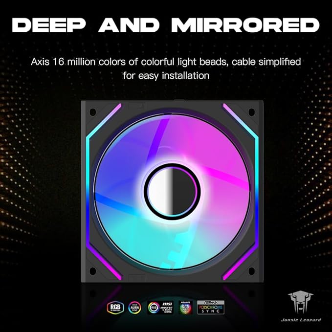 Jungle Leopard Interstellar V2 120mm Case Fan Infinity Mirror Module - Image 3