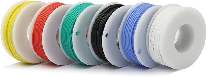 Hook up Wire Kit 30 Gauge Flexible Silicone Rubber Electric Wire 6 Colors 32.8 - Image 4