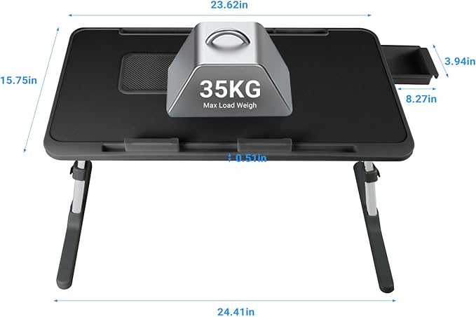 Laptop Lap Desk Include Cooling Fan, Adjustable Lap Desk - Image 4