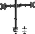 HUANUO Dual Monitor Desk Mount, Heavy-Duty Steel Adjustable Arm by HUANUO