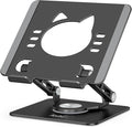 Tablet Stand 360° Rotating Aluminum Holder, Adjustable, Portable and Foldable by Aoviho