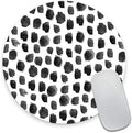 Round Mouse Pad, Polka Dot Print Premium-Textured Mouse Mat, Small Non-Slip by Armanza