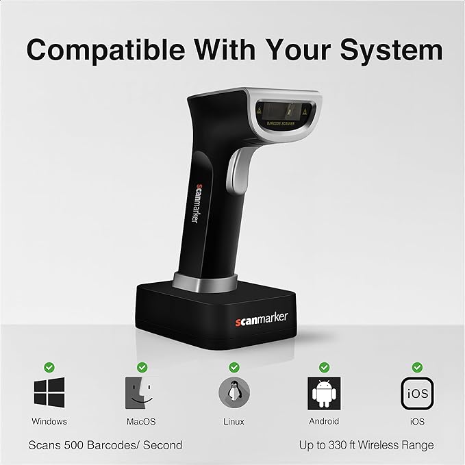Scanmarker 1D/2D Wireless Barcode Scanner – Boost Speed & Accuracy - Image 10