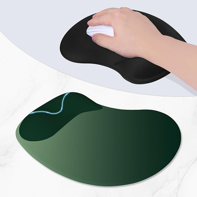 ITNRSIIET Ergonomic Mouse Pad, Cushioned Gel Wrist Rest, Non-Slip Base - Image 3