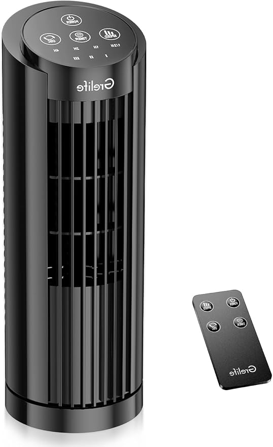 Grelife Tower Fan, Mechanical Controls, 3 Speed Settings, 90° Oscillation by GrelifeHome