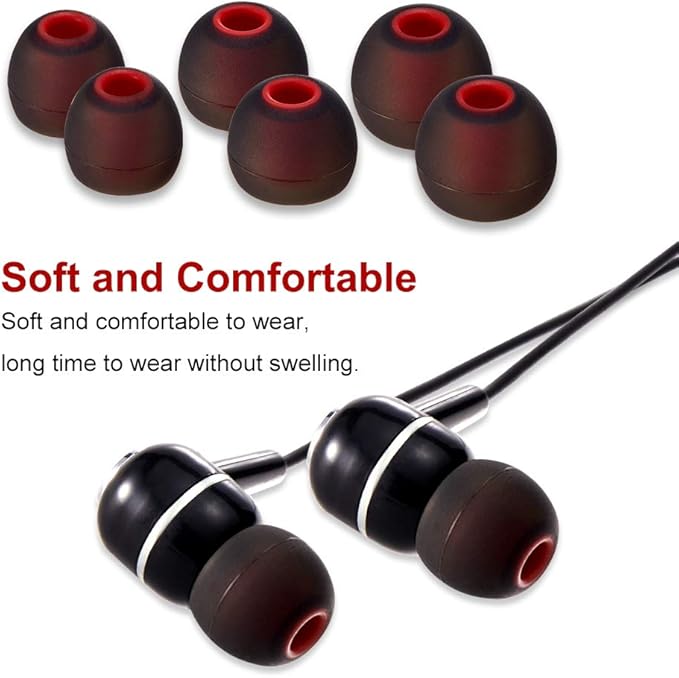 Earbud Tips Soft Silicone Earbuds Replacement Tips Fit - Image 4