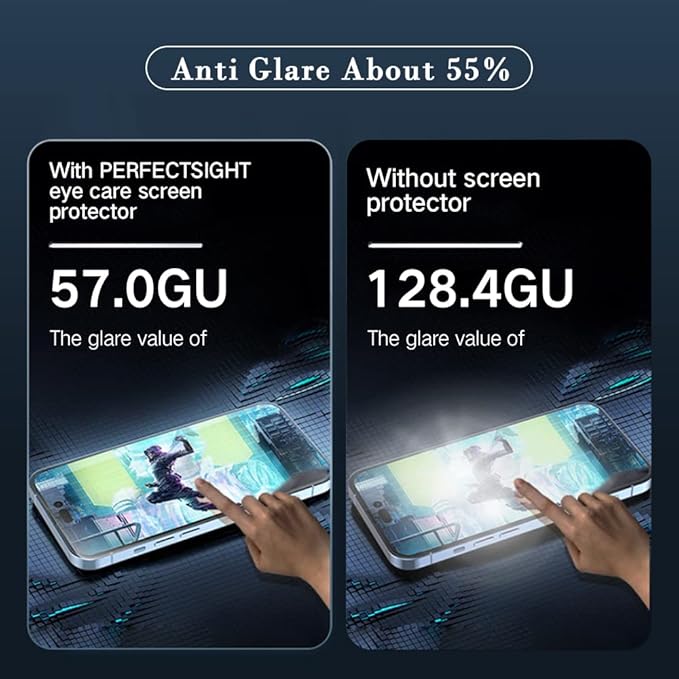 PERFECTSIGHT Sapphire Anti Glare Anti Blue Light Screen Protector Designed - Image 4