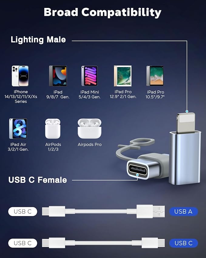 MoKo USB C to Lightning Adapter, Not - Image 7