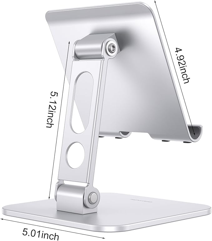 OMOTON Upgraded Adjustable Tablet Stand Holder, Heavy Duty Foldable Portable - Image 9