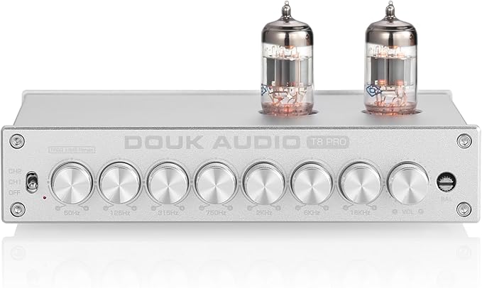 Douk Audio HiFi Vacuum Tube 7-Band EQ Preamp Equalizer XLR Pre-Amplifier Home - Image 9
