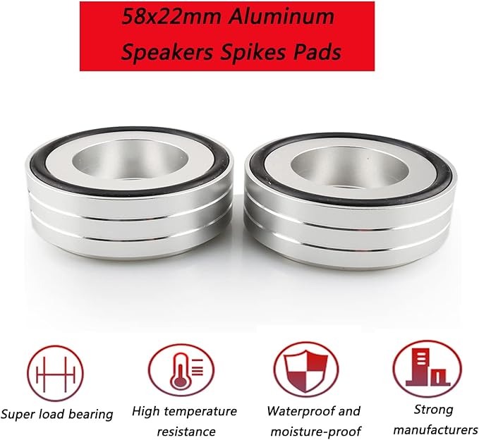 Tertullus 4 Pcs Turntable Feet Aluminum HiFi Turntable Isolation Feet Aluminum - Image 4