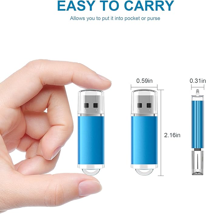 TOPESEL 2 Pack 64GB USB 3.0 Flash Drive High Speed Thumb Drive Memory Stick - Image 4