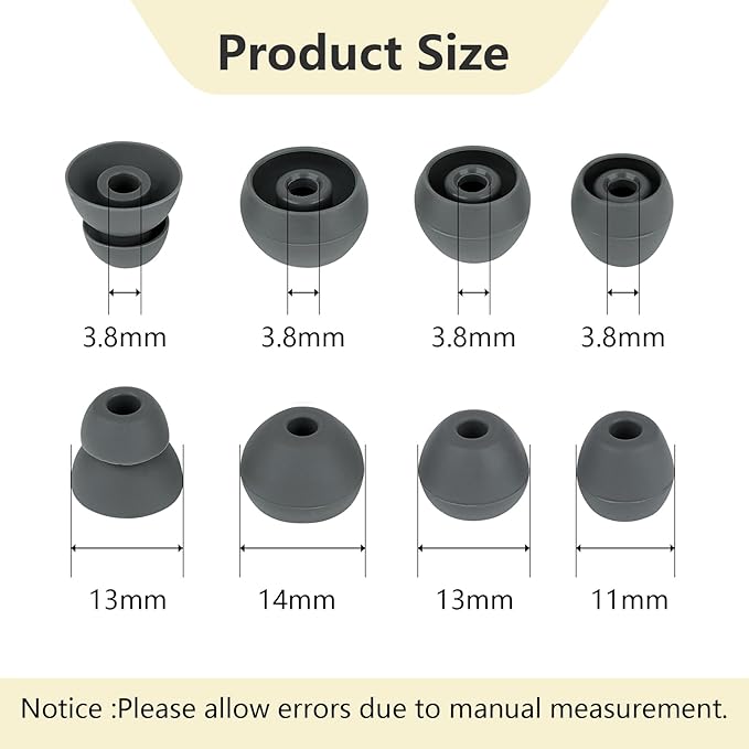 Ear Bud Covers Silicone Replacement Earbud Tips Compatible - Image 2