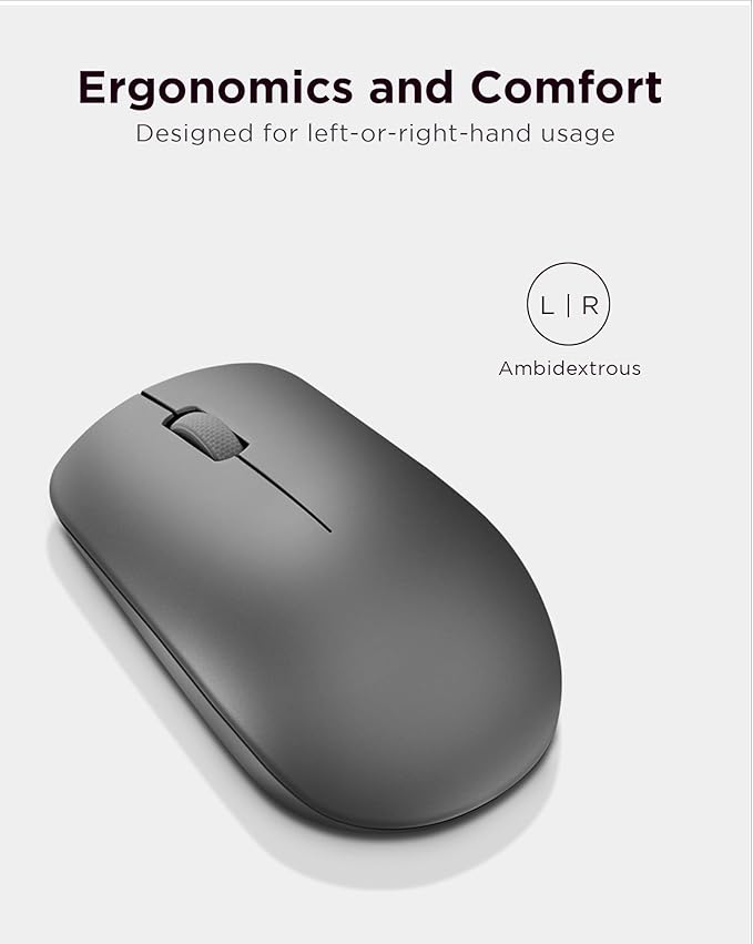 Lenovo 530 Full Size Wireless Computer Mouse - Image 4