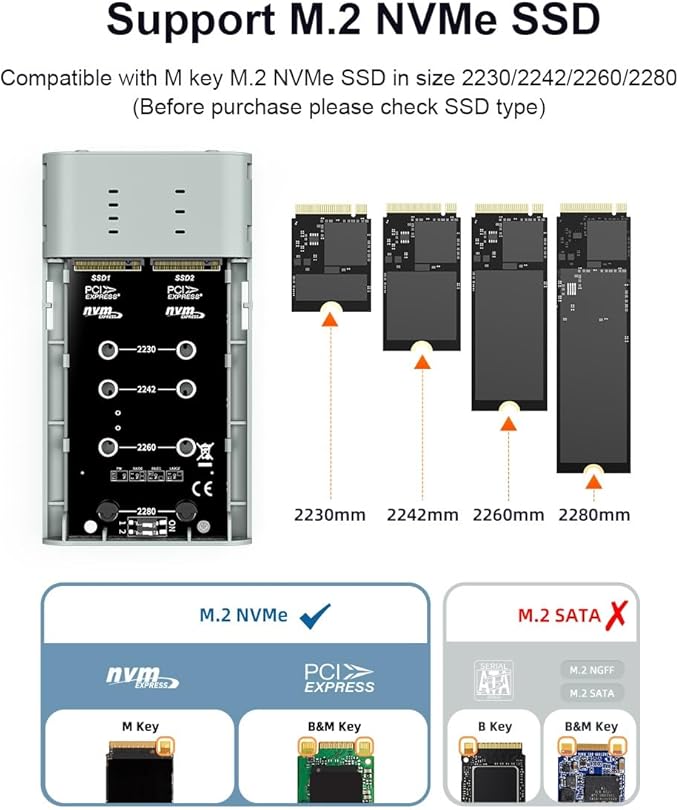 MAIWO Dual M.2 NVMe SSD Enclosure - Image 3