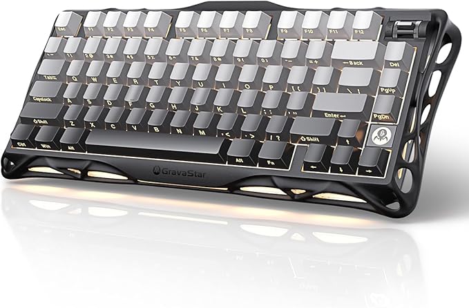 GravaStar Mercury K1 75% Wireless Mechanical Gaming Keyboard, Aluminum Alloy by GravaStar