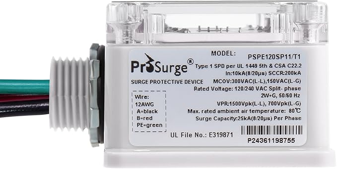 HVAC Surge Protector, Whole House Surge Protector, Single-Phase, 3-Wire - Image 7