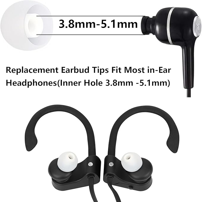 Earbud Replacement Tips Silicone Earbud Tips Ear Tips Fit - Image 3