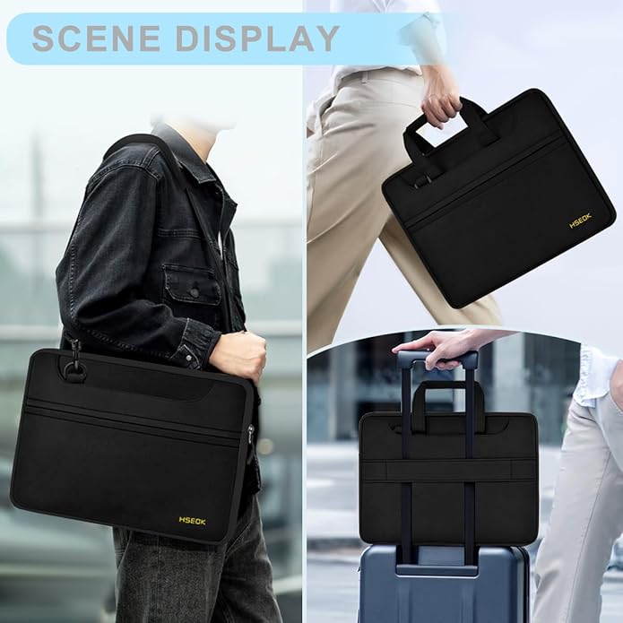 Universal Laptop Shoulder Bag 13-17.3 Inch Shockproof Briefcase - Image 6
