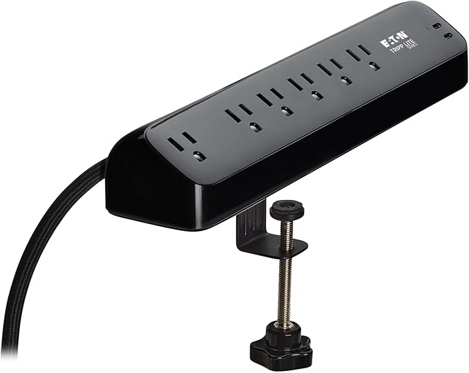 Eaton Tripp Lite series Desk Clamp Power Strip Surge Protector, 2x 30W USB-C - Image 9