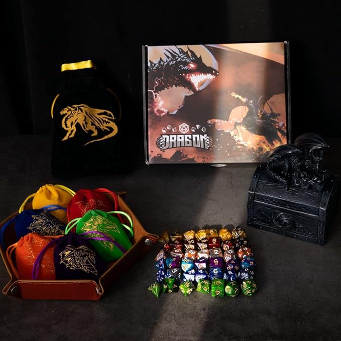 DND Dice Set 42 Pcs Polyhedral Dungeons and Dragons Rolling Dice - Image 5