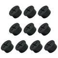 10Pcs Desk Grommet, 3/4" Black Silicone Cord Hole Cover, Flexible Rubber Wire by EASYEAH