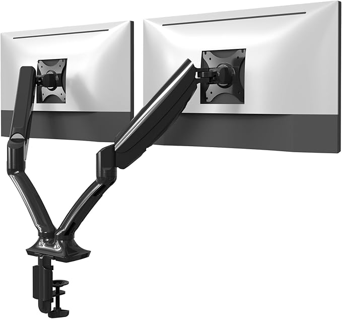 FlexiSpot Dual Monitor Stand for Desk Adjustable Spring Monitor Arm Desk Mount by FlexiSpot