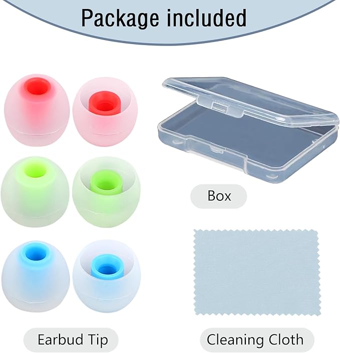 Silicone Replacement Earbud Tips Earbud Covers Ear Tips Fit - Image 7