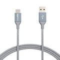 Amazon Basics USB-C to USB-A 2.0 Fast Charger Cable, Nylon Braided Cord by AmazonBasics