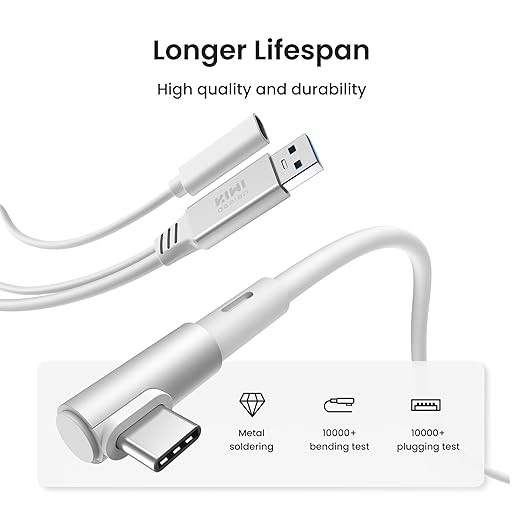 KIWI design Link Cable with Charging 16FT Compatible with Meta Quest - Image 2