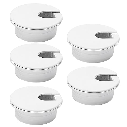 5 Pcs Desk Grommet 1-1/2" / 38 mm, Desk Cord Hole Cover, Cable Grommet ABS by EASYEAH