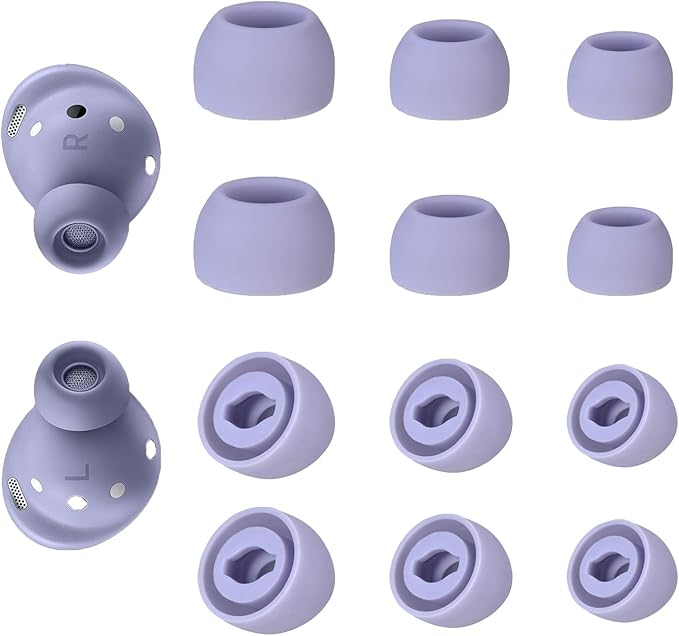 6 Pairs Replacement Eartips for Samsung Galaxy Buds Pro Headphones, Silicone by Niukeke