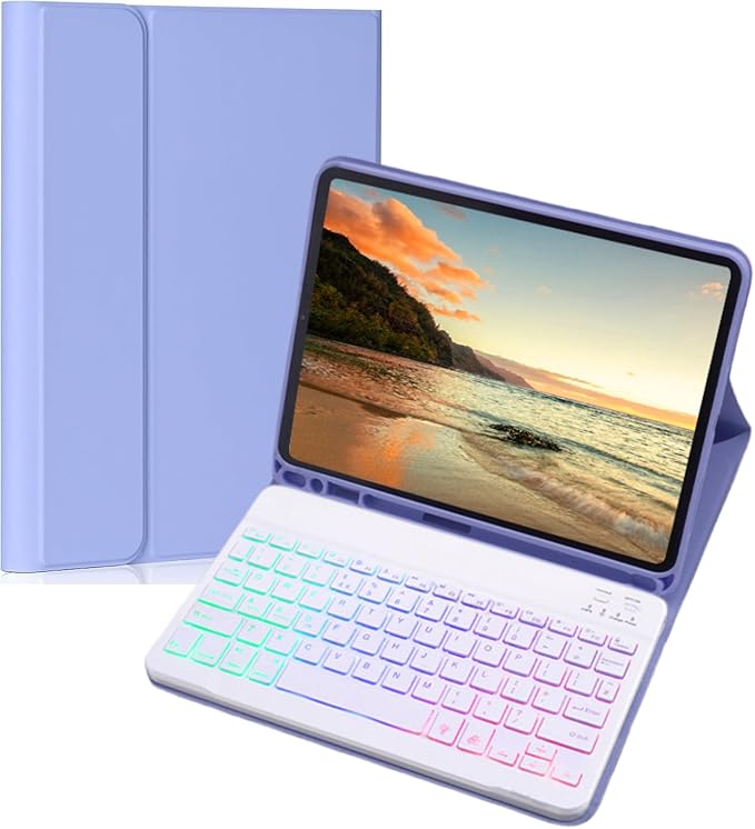 Keyboard Case for Galaxy Tab A9+/A9 Plus 11 Inch 2023, Slim Lightweight 7 Color by Unknown