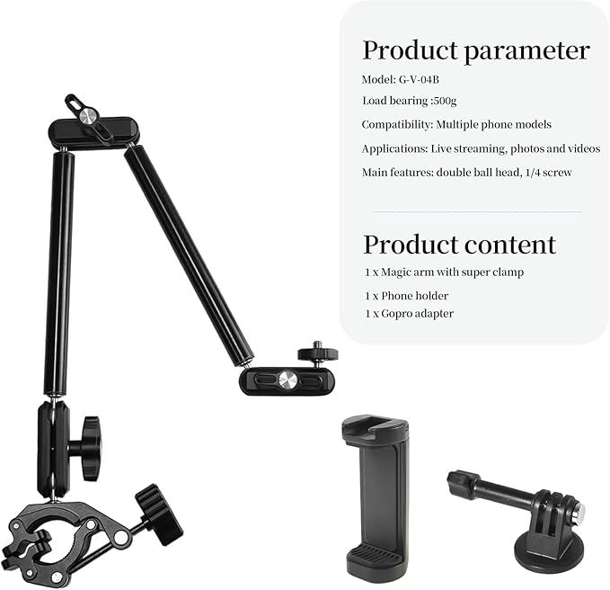 FIFIELD 22" Magic Arm with Super Clamp Overhead Camera Mount - Image 7