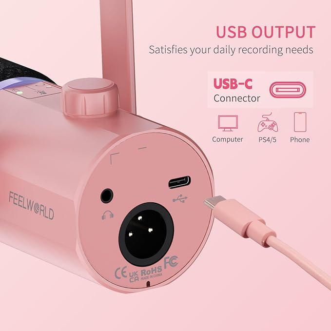FEELWORLD PM1 XLR USB Dynamic Microphone Gifts - Image 4