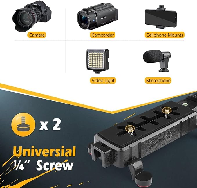 Zeadio Camera Smartphone Stabilizer, Handle Grip Handheld Video Rig, - Image 5
