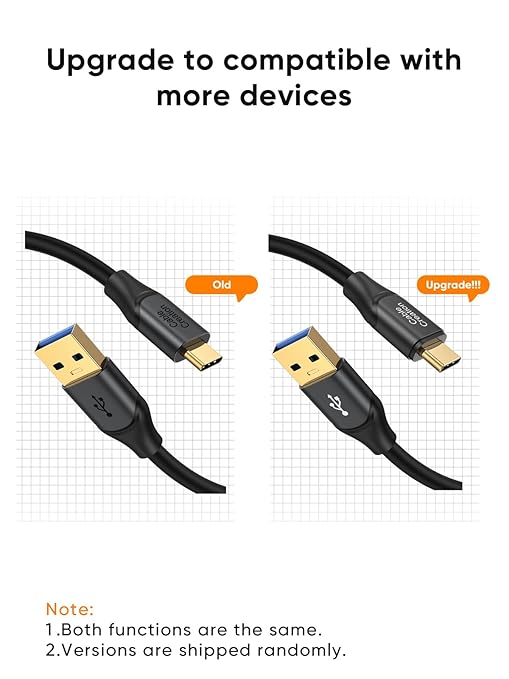 CableCreation USB A to USB C Cable 3.3FT, USB-C to USB 3.1 USB 3.2 Gen2 10Gbps - Image 9