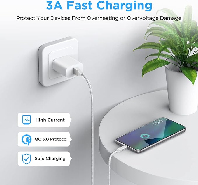 etguuds 4ft USB A to USB C Cable 3A Fast Charging, - Image 4