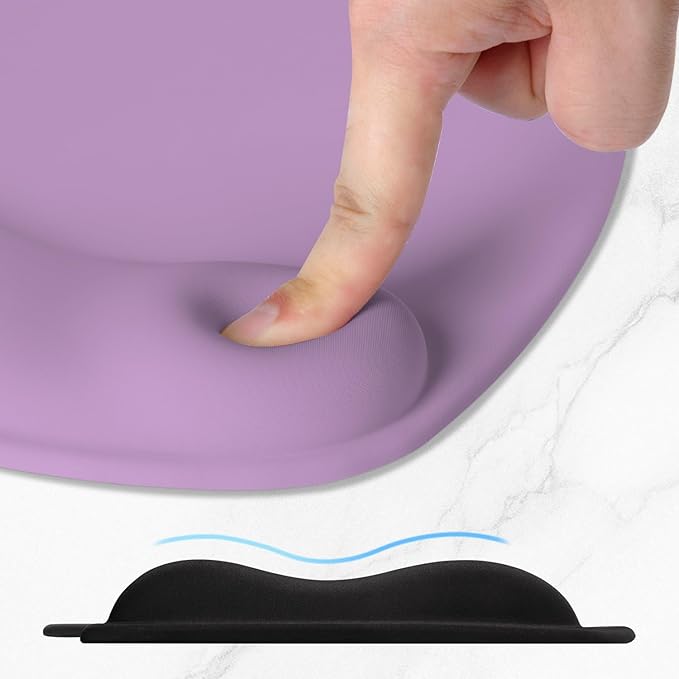 ITNRSIIET Ergonomic Mouse Pad, Cushioned Gel Wrist Rest, Non-Slip Base - Image 4