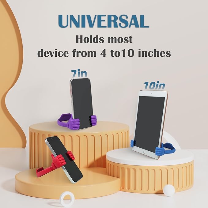 Honsky Cell Phone Stand Holder 2-Pack, Thumbs Up Lazy Phone Stand, Universal - Image 5