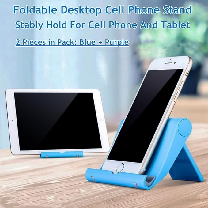 Portable Adjustable Cell Phone Stand, 2 Pack, Universal Fit - Image 2