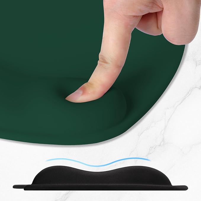 ITNRSIIET Ergonomic Mouse Pad, Cushioned Gel Wrist Rest, Non-Slip Base - Image 4