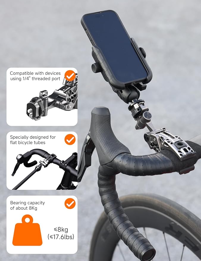 Movmax C Clamp Camera Mount for Flat Tube Road Bike, Super Clamp - Image 4