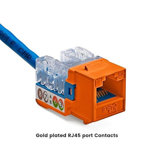trueCABLE Cat5e Keystone Jack, Unshielded, 90 Degree Punch-Down, PoE++ 100W - Image 6