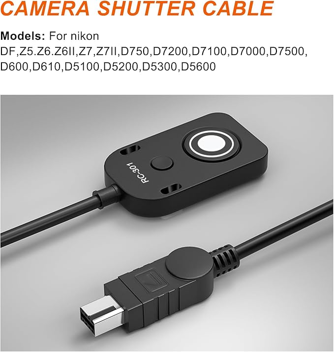 for Nikon Cable Release D750 D7200 Z6 Z7 Z7II Remote Camera Small Shutter - Image 4