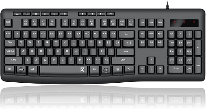 Redragon BK7366 Wired Keyboard, Silent Keyboard by REDRAGON