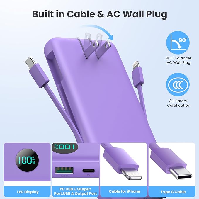 Portable Charger 33800mAh USB C Power Bank - Image 5