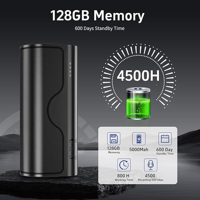 128G Magnetic Voice Recorder - Image 3