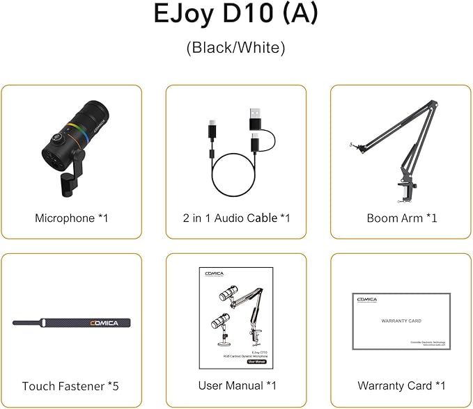 COMICA EJoy D10 A USB/XLR Dynamic Microphone - Image 4